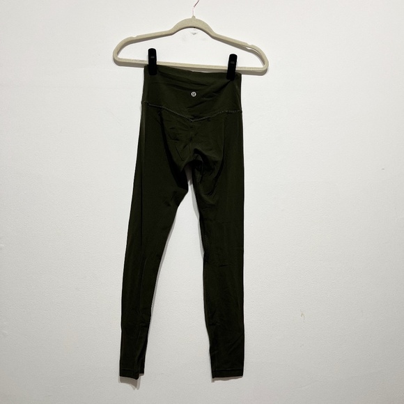 Lululemon Women's Align High Rise Athletic Work Out Leggings Pants Green 4 - Picture 2 of 2